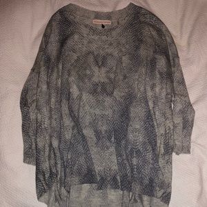 snake skin print sweater